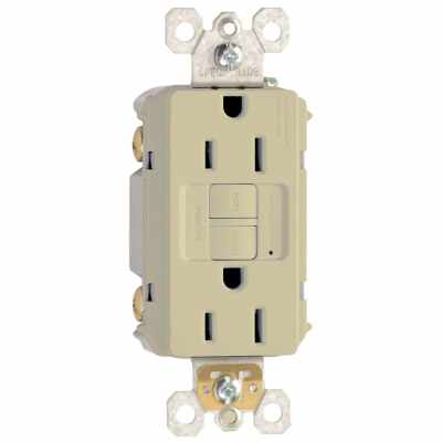 Picture of Pass & Seymour 1597ICC10 Self Test GFCI Outlet- 15A- Ivory