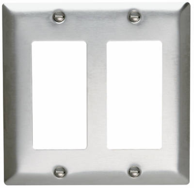 Picture of Pass & Seymour SS262CC10 Stainless Steel Wall Plate- 2 Gang