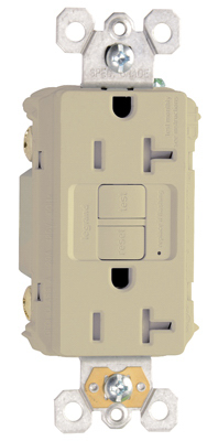 2097TRLACC4 20A Duplex Self Testing Tamper Resistant GFCI Receptacle- Light Almond -  Pass & Seymour, 204858