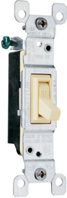 Picture of Pass & Seymour 660IGCACC20 15A 120V Grounded Copper & Aluminum Single Pole Toggle Switch- Ivory