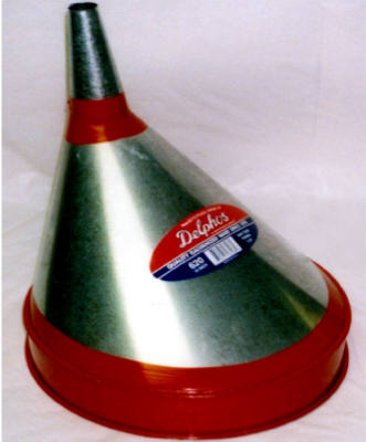 620 8.75 in. Off Set Galvanized Funnel