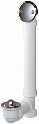 650PVC 1.5 in. Roller Ball Stop Complete Schedule 40 PVC Bath Drain - White - 1.5 in.