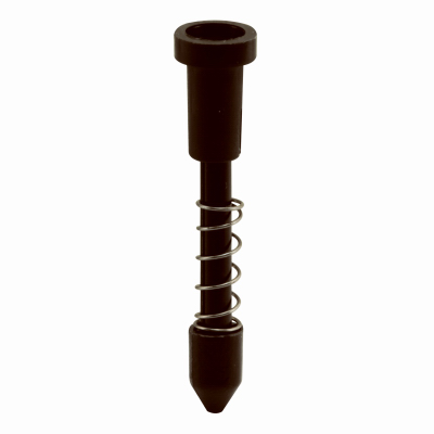 PL 7777 6 Pack - Black, Nylon Window Screen Frame Plunger Latch