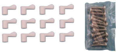 PL 7773 0.31 in. Screen Clips With Screws - White