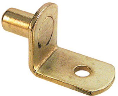 241939 Brass Plated Shelf Support Peg  8 Pack - Pack of 6