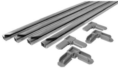 PL 7803 Customizable Screen Frame Kit - Mill Finish - 36 x 36 in. - Easy Assembly