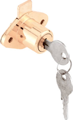 CCEP 9947KA 0.87 in. Brass Plated Drawer & Cabinet Lock