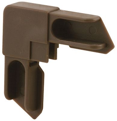 PL 14313 0.38 in. Aluminum Window Frame Corner  Bronze