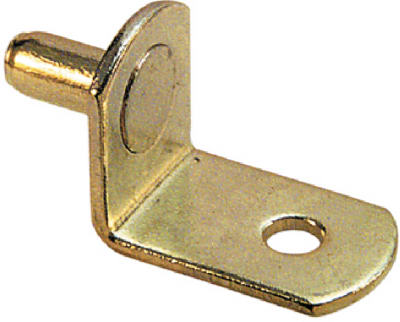 241942 Brass Plated, Shelf Support Peg, 8 Pack