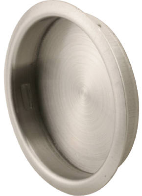 163918 1.75 in. Satin Nickel Closet Door Finger Pull - 2 Pack