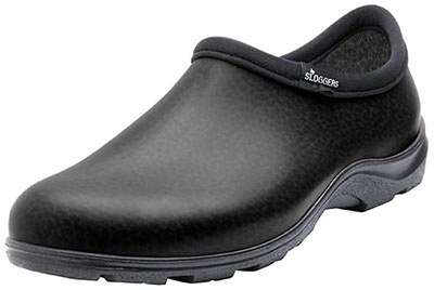 5301BK09 Black Mens Garden Shoe, Size 9