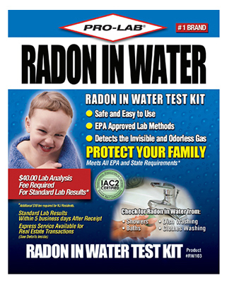 RW103 Radon In Water Test Kit