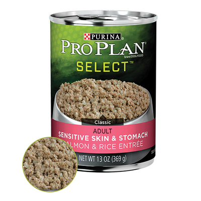 Purina 02766 Proplan Salmon & Rice Entree Dog Food - 13 oz. Pack of 12 -  203556