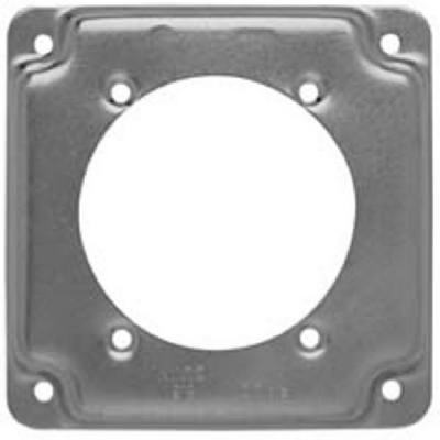 813C Corner Square Box Cover - 4 in. - 0.5 in. Rise - Flat Design - Code Compliant