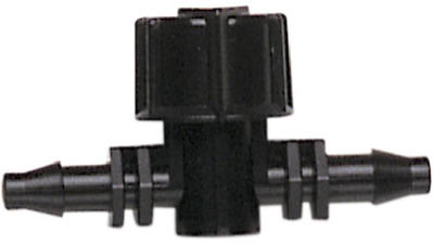 612010B Barbed Valve Set - Black - 0.25 in. - Pack of 10 - Adjustable Flow Control