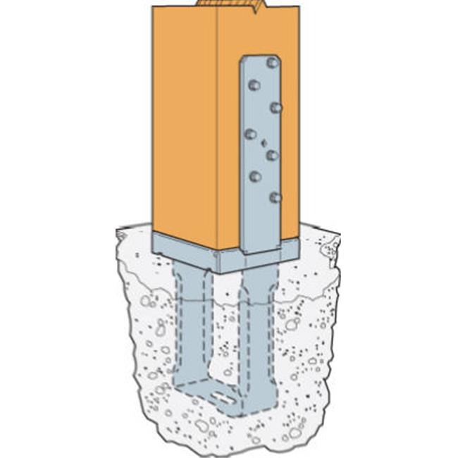 Simpson Strong Tie CBSQ66-SDS2-WEST 6 x 6 Standoff Base