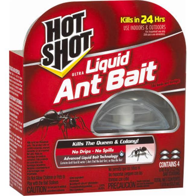 4 bait traps Hot shot Ultra Liquid ant bait (071121957627)