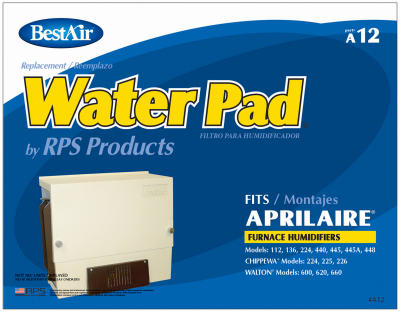 Picture of BestAir A12 Furnace Humidifier Water Pad - Aprilaire