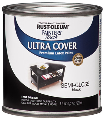 1974-730 0.5 Point Semi-Gloss Paint- Black -  Rust-Oleum, 186476