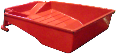 12100C 9 in. Deep Well Plastic Tray, Red