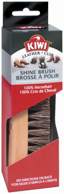 Picture of Kiwi 70309 Horsehair- Shine Brush - Boxed With Hang Tag.
