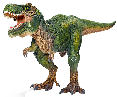 Picture of Schleich 14525 Tyrannosaurus Rex Figurine- Green
