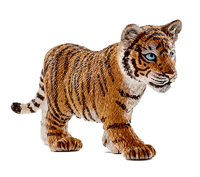 Picture of Schleich 14730 Tiger Cub Standing Figurine&#44; Orange
