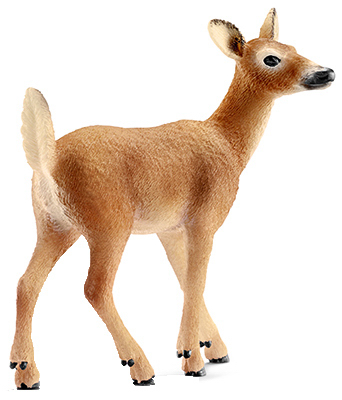 Picture of Schleich 14710 Tailed Doe Figurine&#44; Brown & White