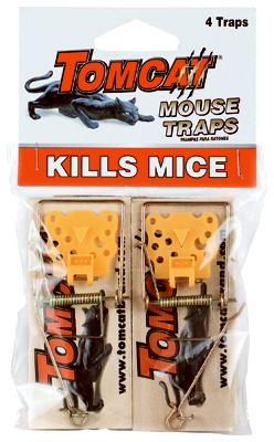 33570 Deluxe Wooden Mouse Trap- Pack - 4 -  Tomcat, 632255