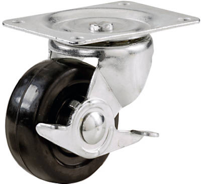 9543 3 in. Polypropylene Wheel Swivel Plate Caster