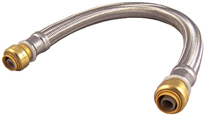 Sharkbite 1/2in PTC T x 1/2in D PTC 18in Hose Connector - U3008FLEX18LF