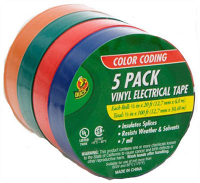 Picture of Duck 07205 Vinyl Electrical Tape&#44; 5 Pack