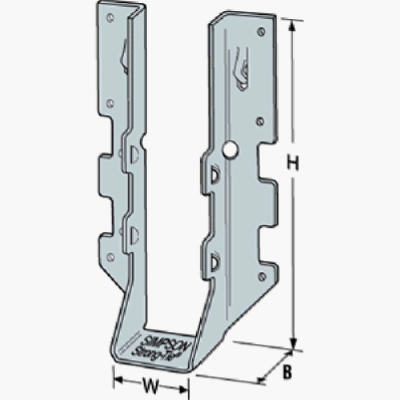 Simpson Strong Tie LUS26-2Z Face Mount Joist Hanger - Double