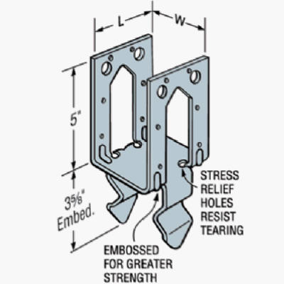 Simpson Strong Tie PB44Z 4 x 4 in. Post Base