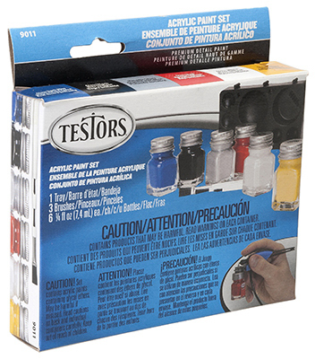 Picture of Testor 9011 6 Color Primary Acrylic Set