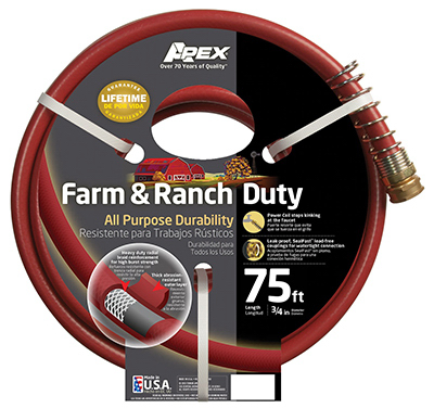 Picture of Apex 989-75 0.75 in. x 75 ft. Dark Red Farm & Ranch Duty All Purpose Hose
