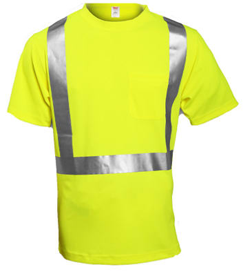 Picture of Tingley Rubber S75022.2X 2XL Class II Short Sleeve Shirt- Lime Yellow