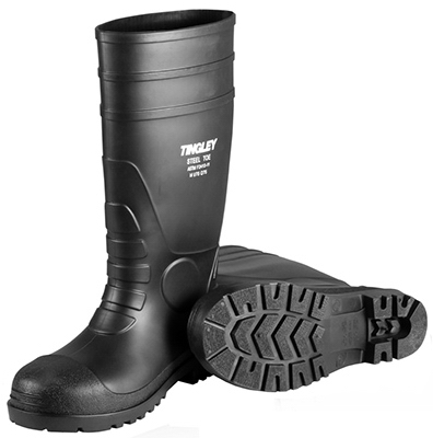 Picture of Tingley Rubber 31251.07 7 PVC Steel Toe Sock Boot- Black