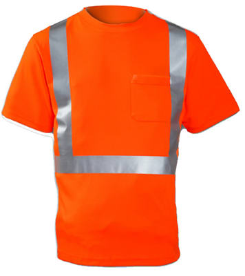 Picture of Tingley Rubber S75029.3X Class II Short Sleeve Shirt- 3XL- Orange