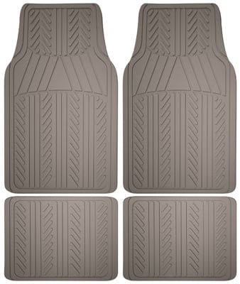 78912 Gray Rubber Floor Mat- 4 Piece