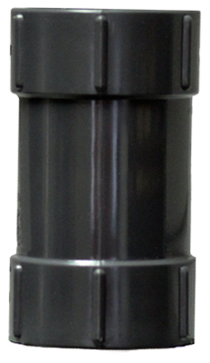 Check Valve, Spring Loaded, Plastic Body, 1-1/4 in Pipe Size