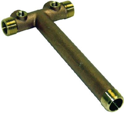 TC10NL 10 x 1 in. Brass- Tank Tee