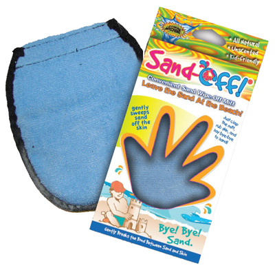 Picture of Water Sports 81110-3 Blue&#44; Sand Off Terrycloth Mitt&#44; 0.5 x 4 x 8.25 in.
