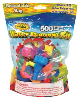 Picture of Water Sports 80086-2 500 Piece- Balloon Kit- 3 x 4.5 x 8 in.