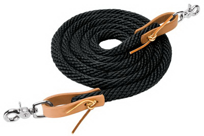 Picture of Weaver Leather 35-2026-S1 0.62 in. x 5 ft. Poly Roper Rein - Black
