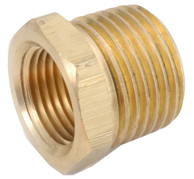 756110-1204 0.75 x 0.25 in. Brass Hex Bushing, Pack Of 5