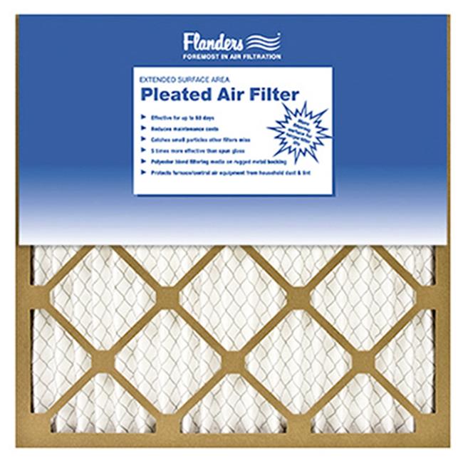 Flanders 81555.011625 16 x 25 x 1 in. Basic Pleated Air Filter - Pack Of 12