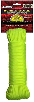 Picture of Wellington Cordage NPC5503210Y 0.16 in. x 100 ft. Military Grade 550 Braided Nylon Paracord&#44; Yellow