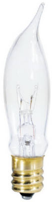 Picture of Westinghouse 03755 7.5W- Clear Flame Tip Decorative Light Bulb - 3 Pack