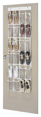 6046-13 24 Pocket Vinyl Over The Door Shoe Organizer